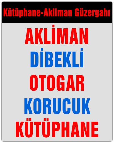 Kütüphane Akliman Dolmuşu